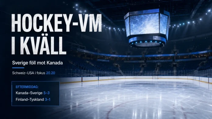 hockey-VM i kväll 15 maj