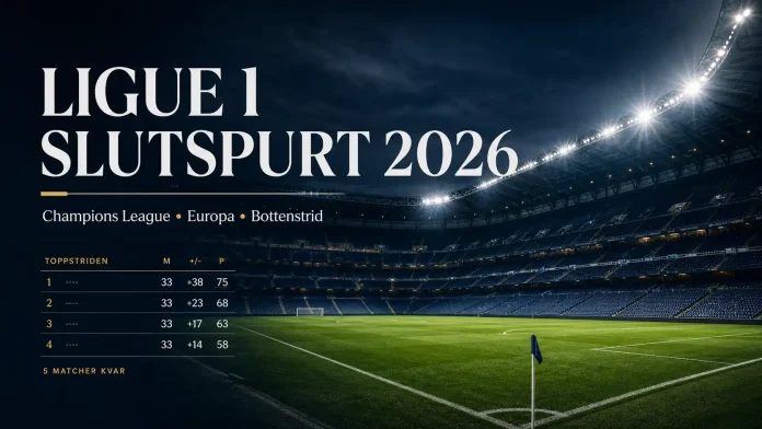 Ligue 1 slutspurt 2026