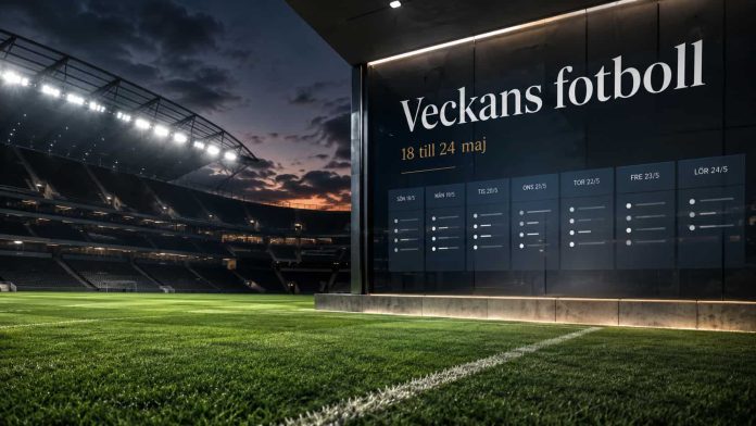veckans fotboll 18 till 24 maj