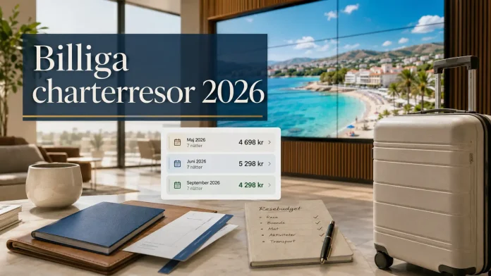 billiga charterresor 2026