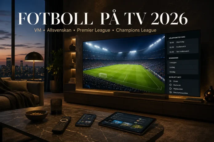 fotboll på tv 2026