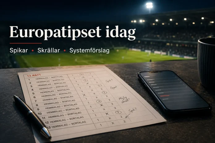 Europatipset idag