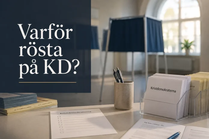 Varför ska man rösta på Kristdemokraterna i valet 2026