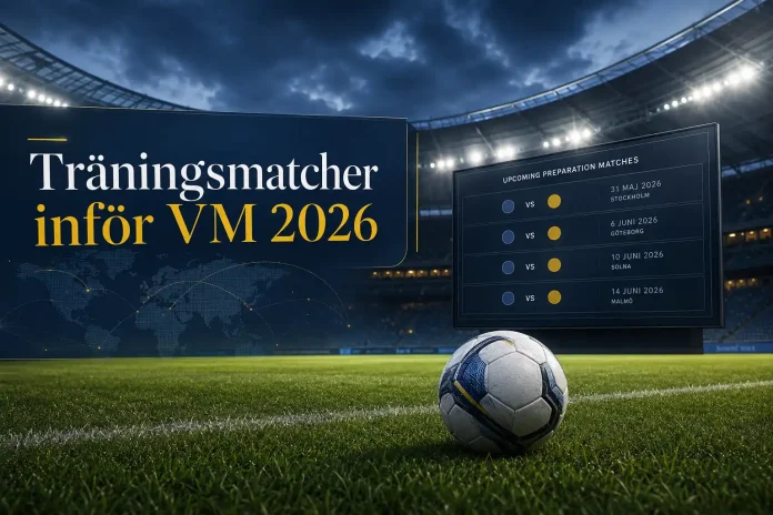 träningsmatcher inför VM 2026