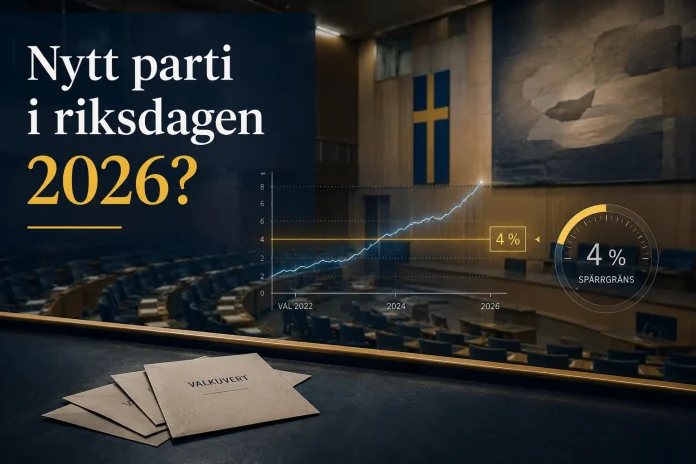 nytt parti i riksdagen 2026