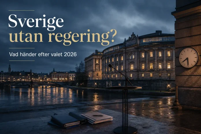 Sverige utan regering efter valet 2026
