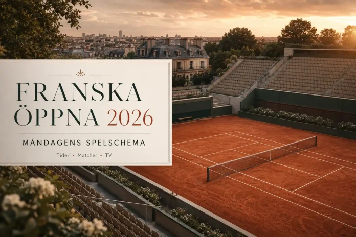 Franska Öppna 2026 måndag