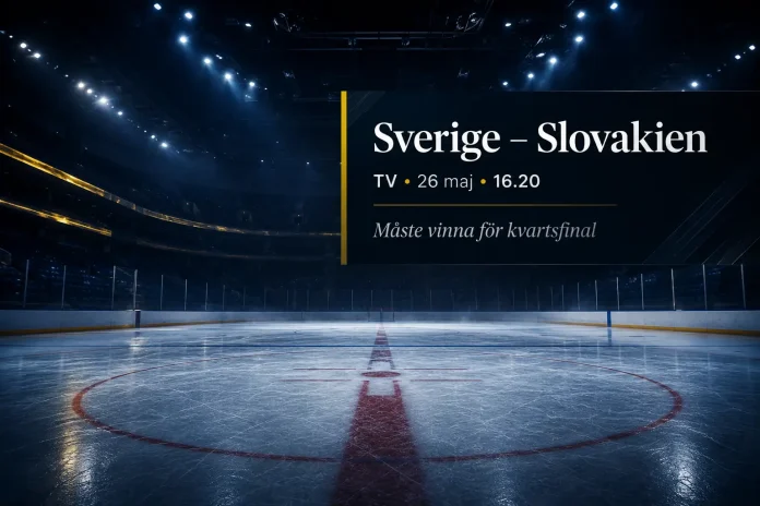 Sverige - Slovakien på tv