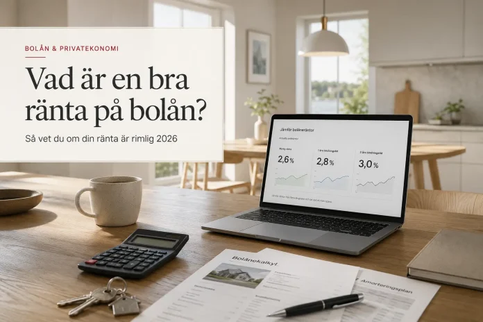 vad är en bra ränta på bolån
