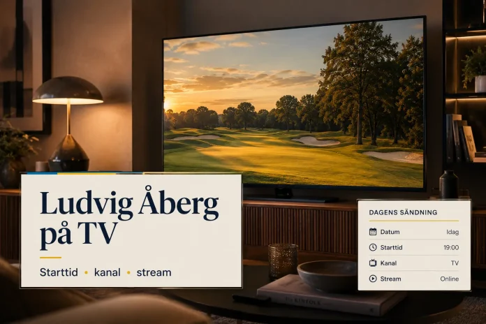 Ludvig Åberg på TV