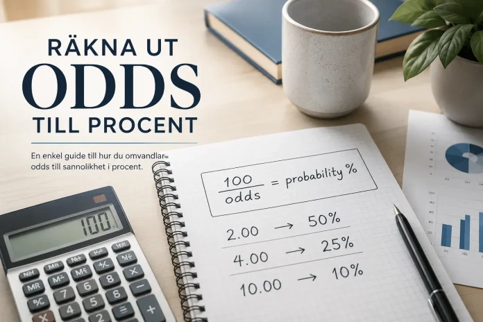 räkna ut odds till procent