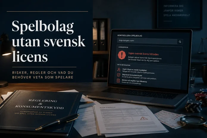 Spelbolag utan svensk licens