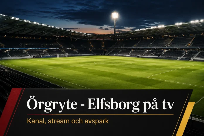 Örgryte - Elfsborg på tv