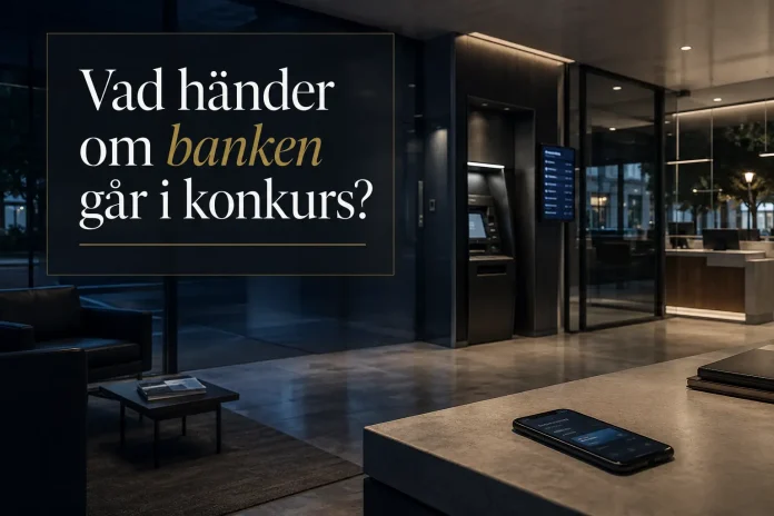vad händer om banken går i konkurs