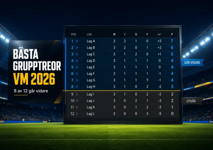 Bästa grupptreor VM 2026