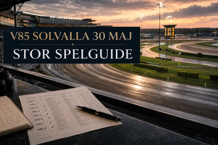 V85 Solvalla 30 maj