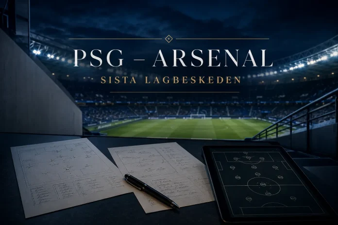 PSG – Arsenal lagnyheter