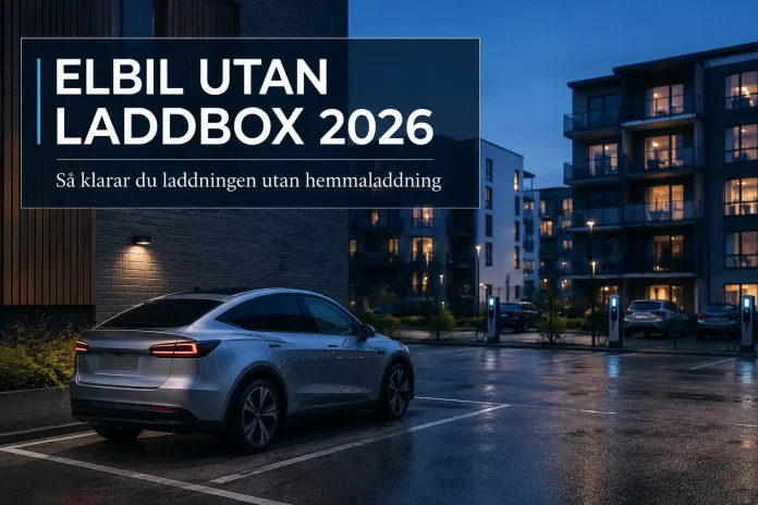 elbil utan laddbox