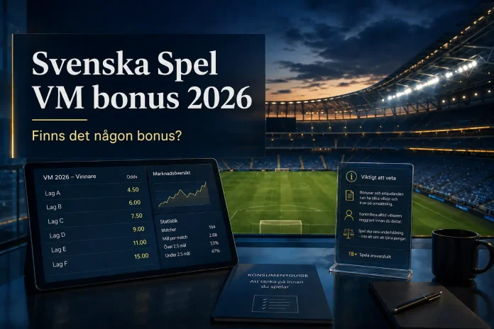 Svenska Spel VM bonus 2026