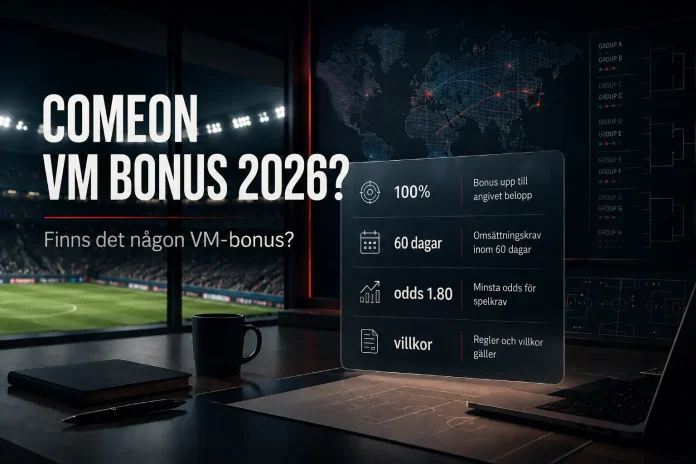 ComeOn VM bonus 2026