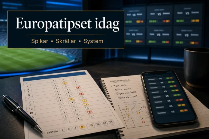Europatipset idag