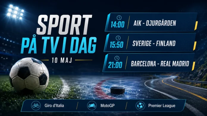 sport på tv idag 10 maj