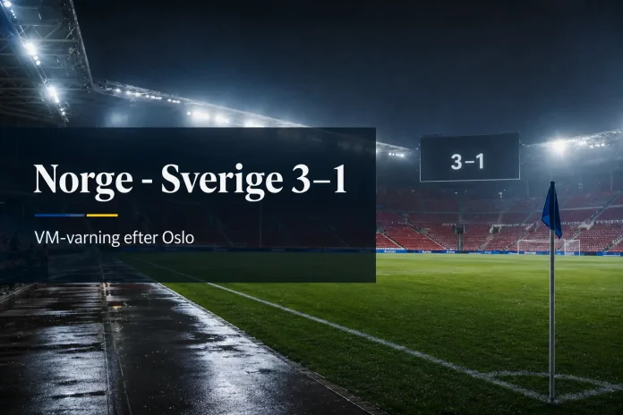 Norge - Sverige 3–1