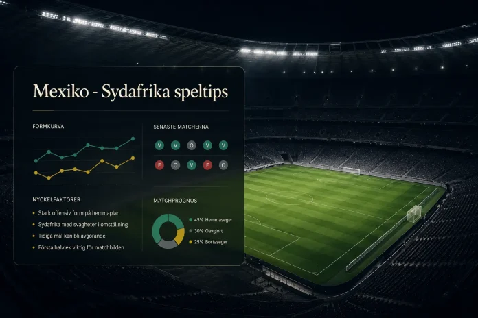 Mexiko - Sydafrika speltips