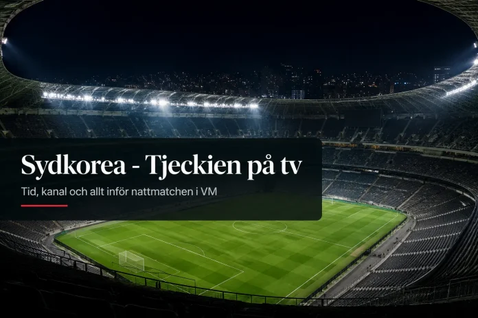 Sydkorea - Tjeckien på tv