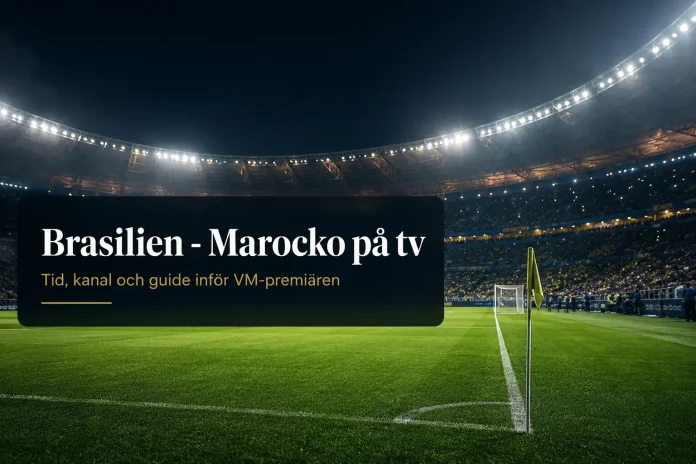 Brasilien - Marocko på tv