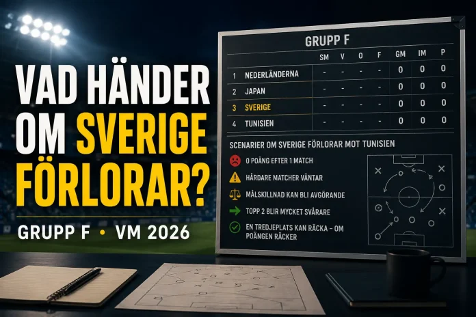 Vad händer om Sverige förlorar mot Tunisien