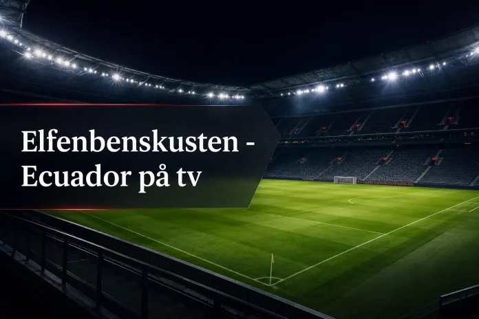 Elfenbenskusten - Ecuador på tv