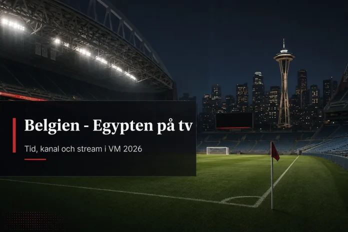 Belgien - Egypten på tv