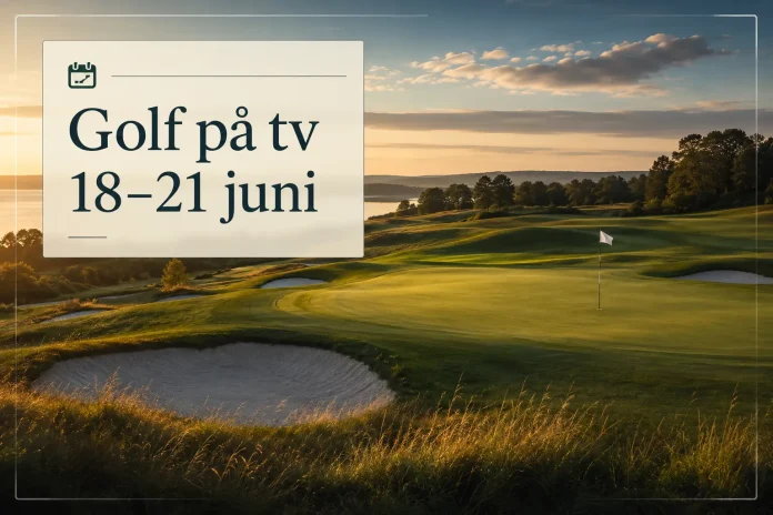 Golf på tv 18–21 juni 2026