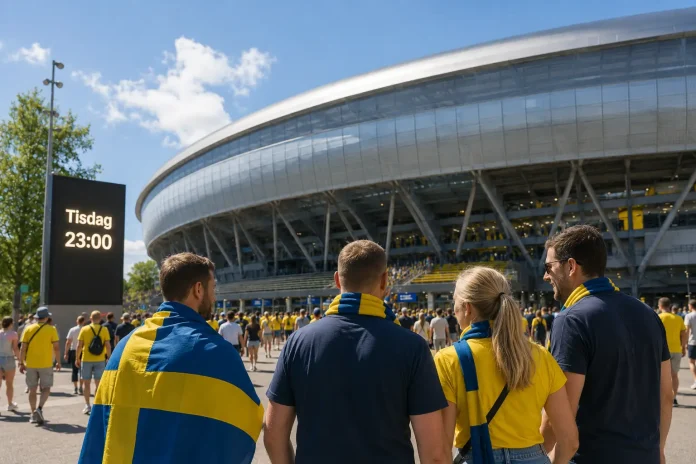 Sveriges sextondelsfinal i VM på tv