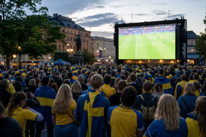 Var sänds Sverige - Frankrike på storbild