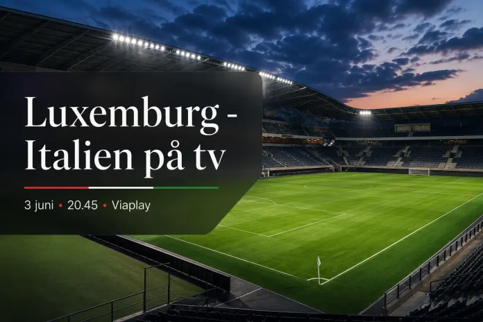 Luxemburg - Italien på tv