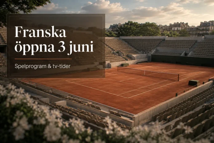 Franska öppna 3 juni