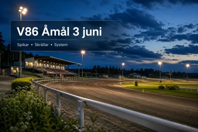 V86 tips Åmål 3 juni 2026
