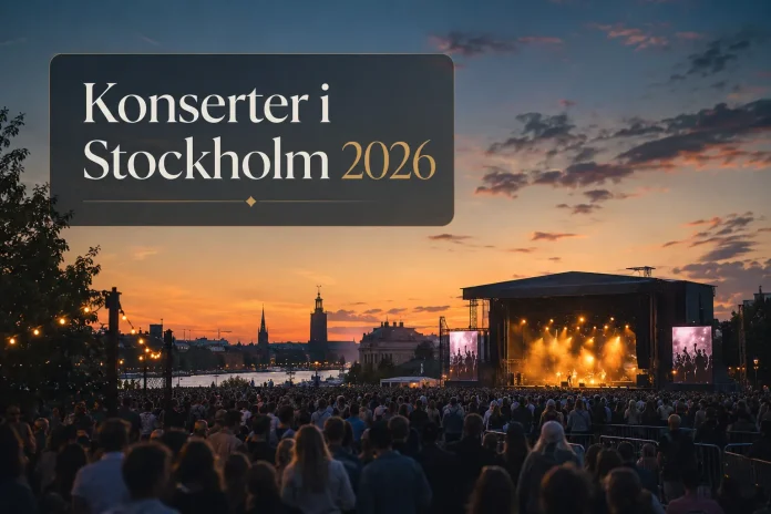 konserter i Stockholm sommaren 2026