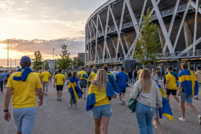 Sveriges startelva mot Frankrike