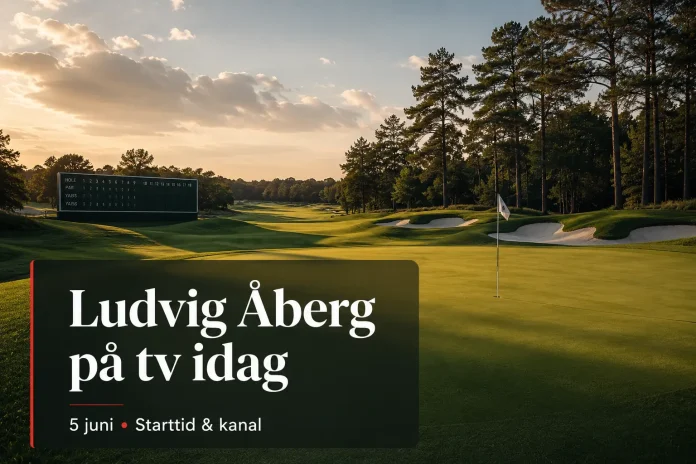 Ludvig Åberg på tv idag