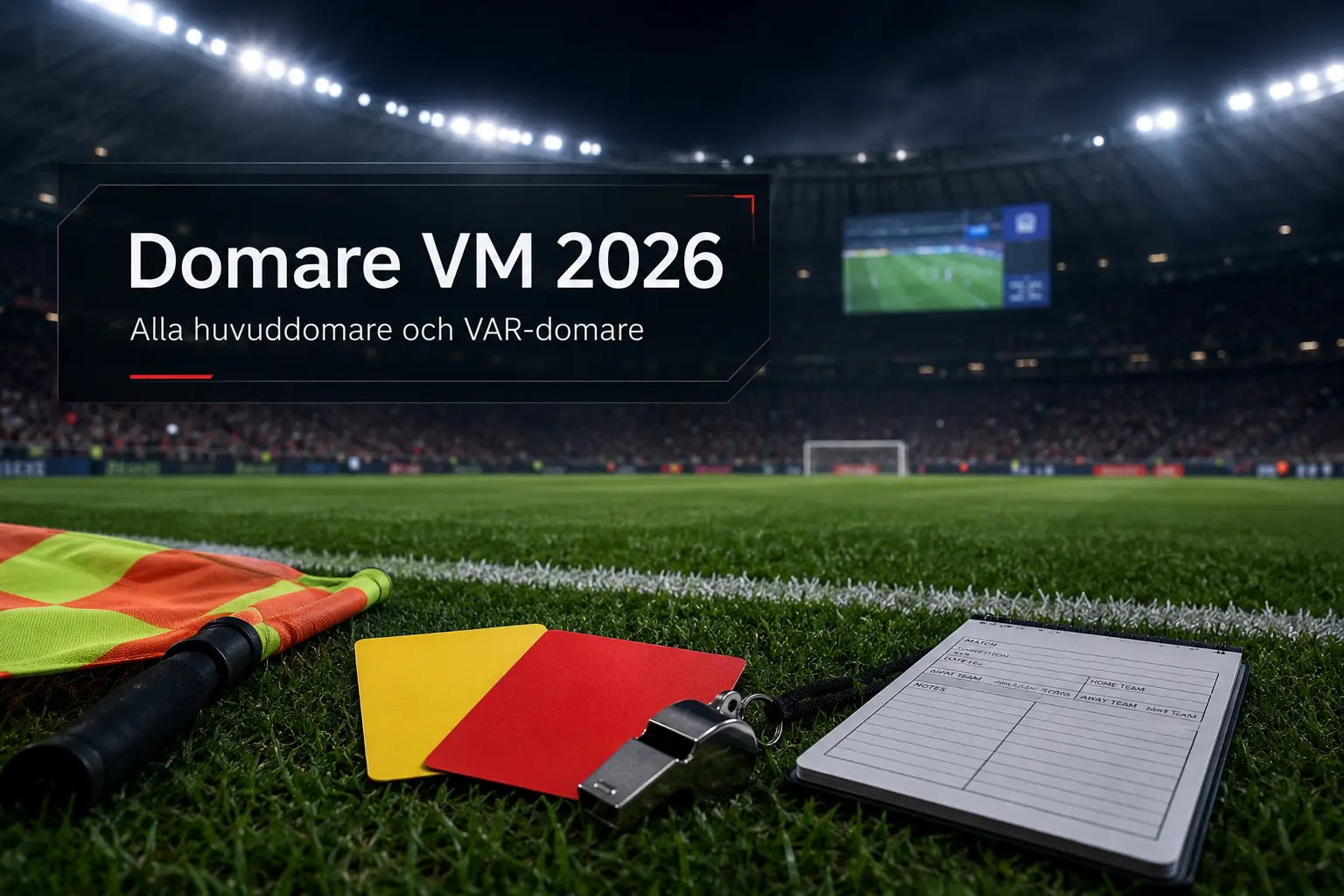 Domare VM 2026: alla huvuddomare och VAR-domare