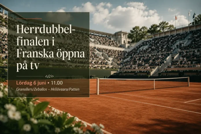 herrdubbel-finalen i Franska öppna på tv