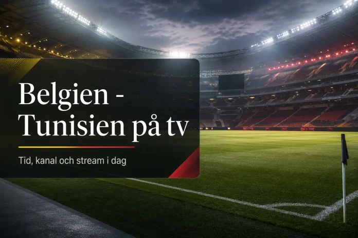 Belgien - Tunisien på tv