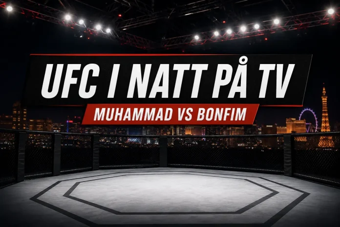 UFC i natt på TV