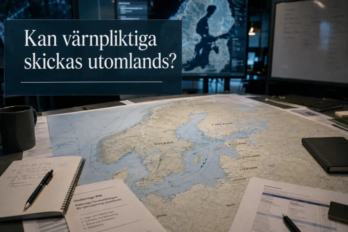 kan värnpliktiga skickas utomlands