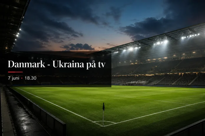 Danmark - Ukraina på tv