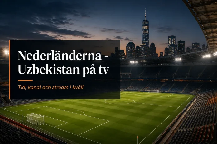 Nederländerna - Uzbekistan på tv