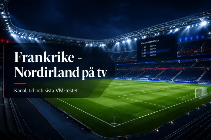 Frankrike - Nordirland på tv